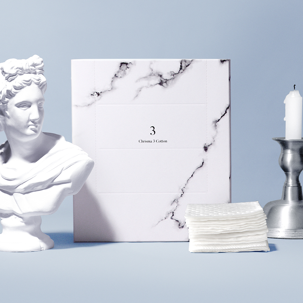 크리스마 순면 대용량 국내생산 엠보화장솜 1,200매(600매 2박스)