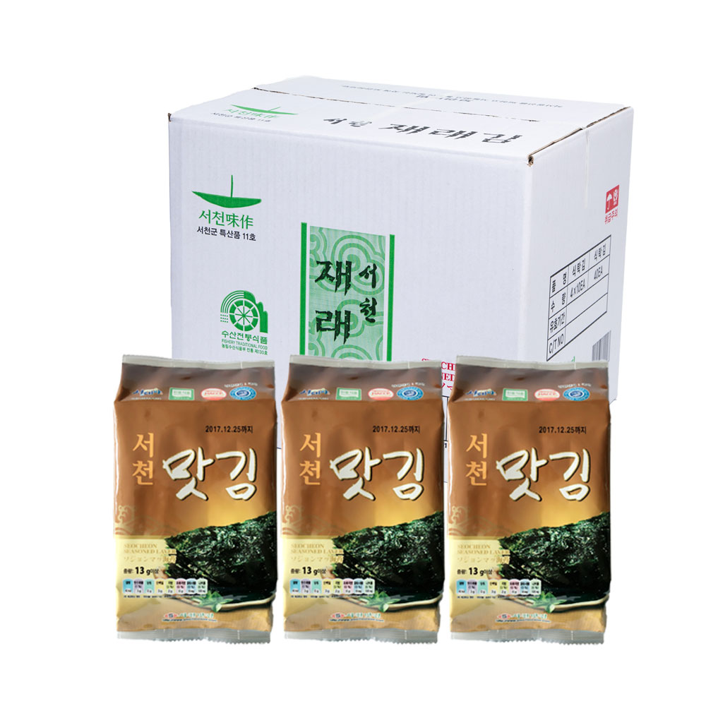 서래야 서천김 재래 식탁김 13g 40봉