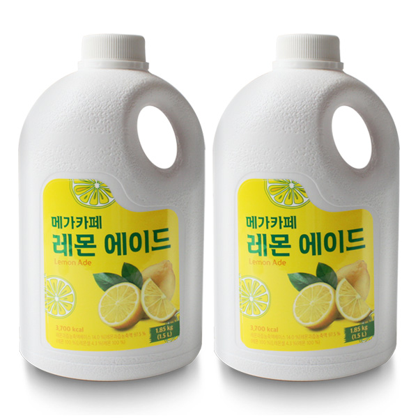 메가카페 레몬 에이드 1.85kg/1.5L 2개세트 : MEGACOFFEE