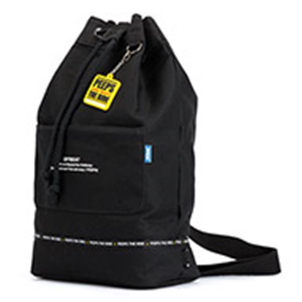PEEPS Offbeat Canvas Bucket Bag 캔버스버킷백 BLACK