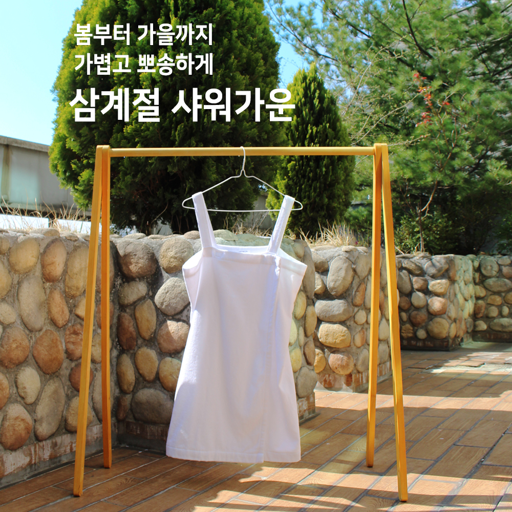 국내제작 골프장 호텔 목욕 여름 샤워가운 랩 원피스 바스 베스로브 사우나 여성 골프가운 - 상세 이미지 5