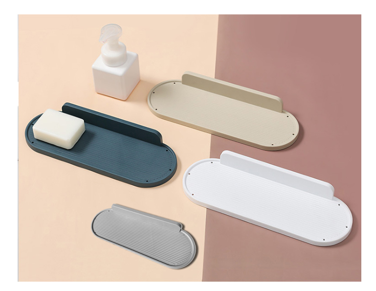 다용도 일자선반 욕실 인테리어 선반 공중부양 선반 접착식