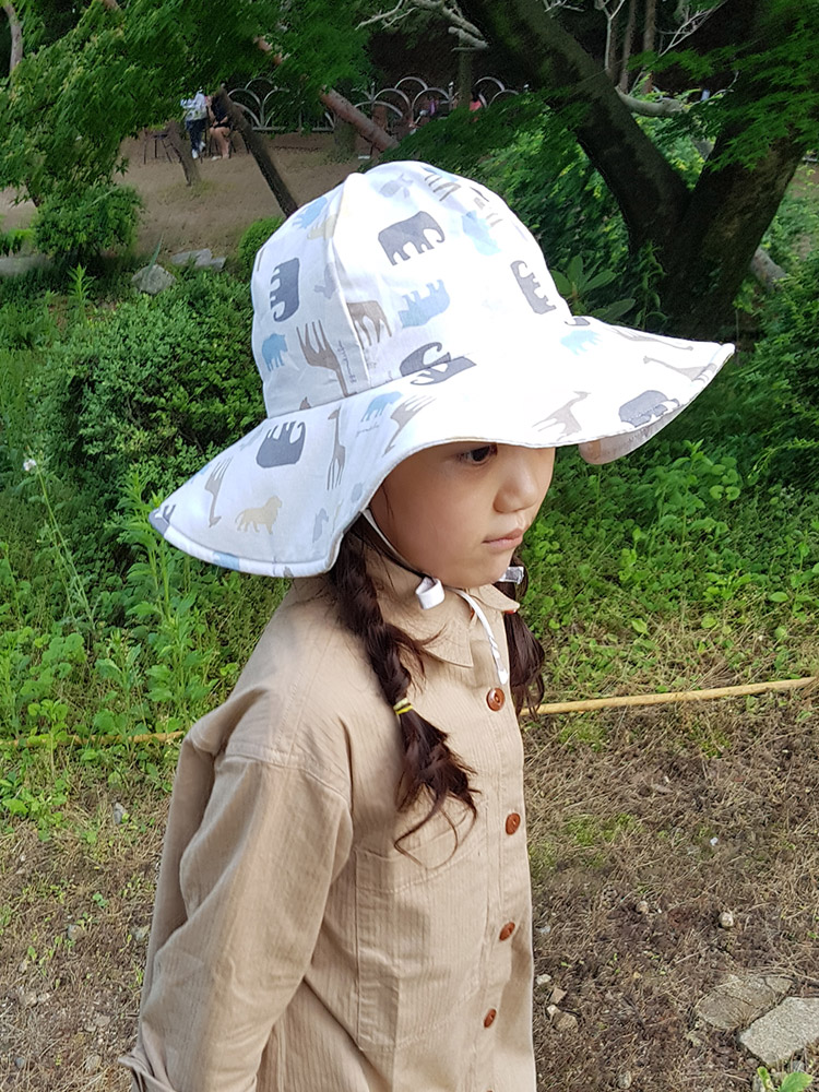 유아 벙거지 아기 여름 면모자 버킷햇 썬햇 - 상세 이미지 5