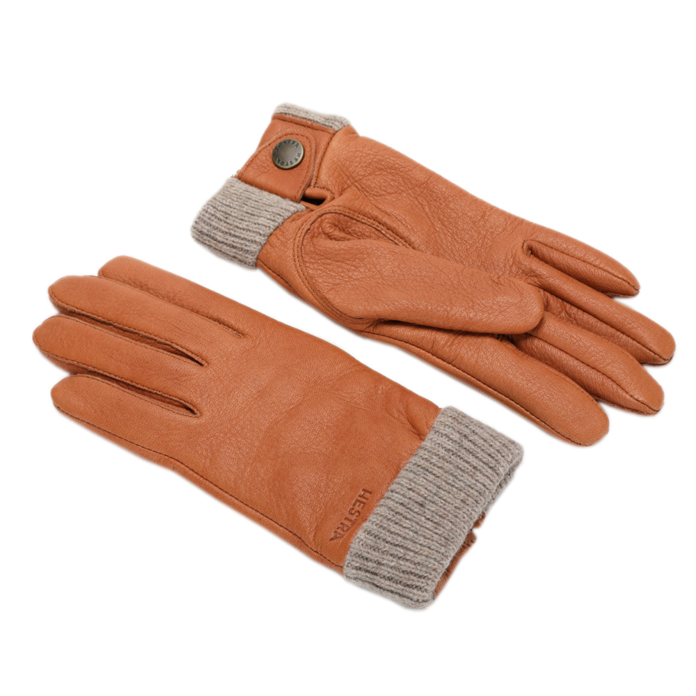 헤스트라 이던 코르크 10370 710- 여자 여성 겨울 사슴 가죽 장갑