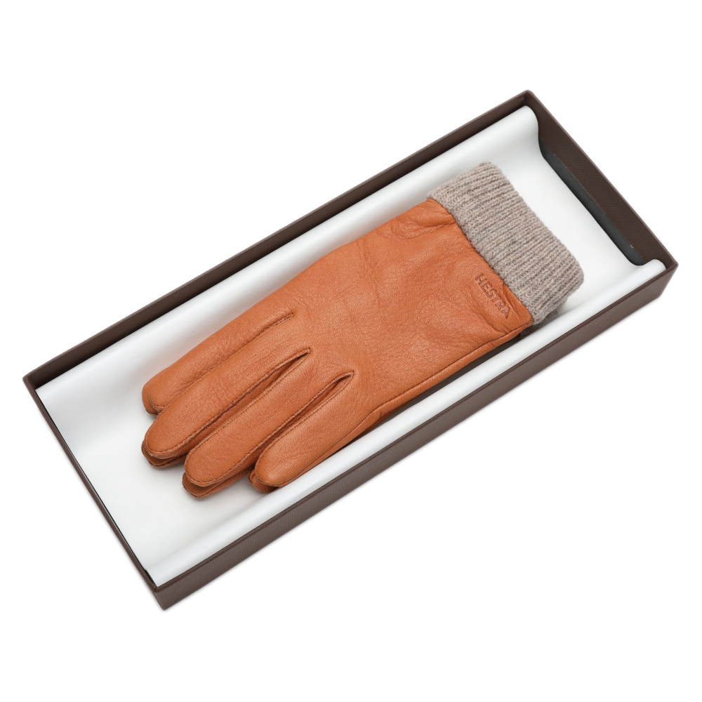 헤스트라 이던 코르크 10370 710- 여자 여성 겨울 사슴 가죽 장갑