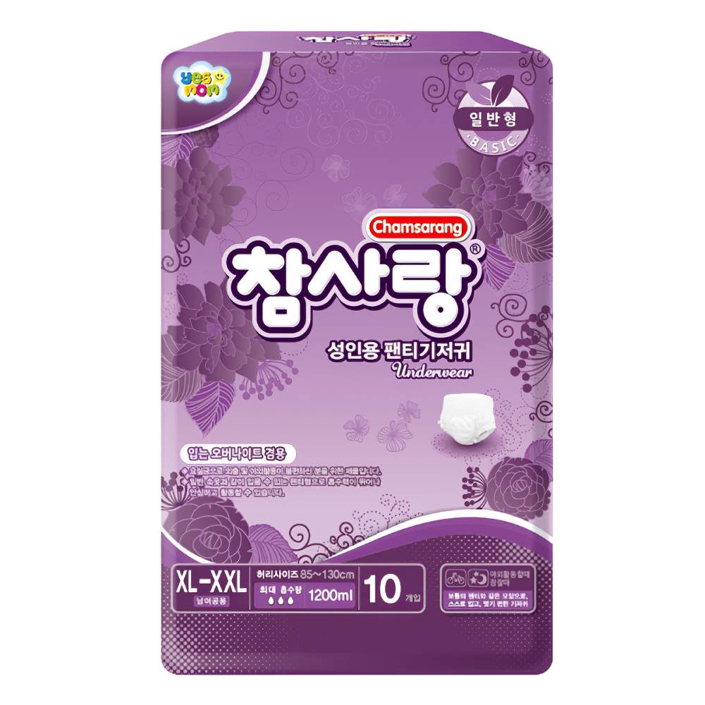 참사랑 성인용 팬티기저귀 일반형 특대형 10px 8팩