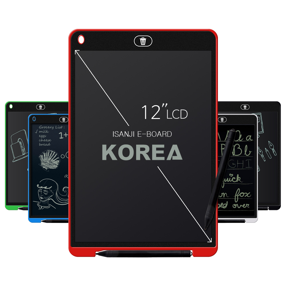 LCD 전자노트 스마트 인터넷 학원 전자칠판 전자패드 메모 보드 그림판 12인치 - 상품 이미지
