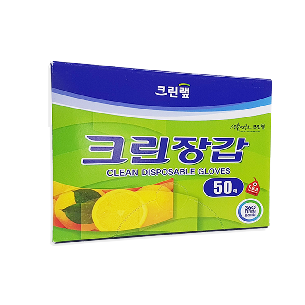 크린랲 크린장갑 위생장갑 일회용 비닐장갑 100매 - 상세 이미지 2