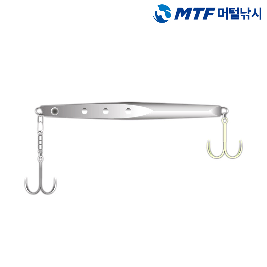 백경 콰트로 갈치 지깅 바늘 훅 4개입 니켈 야광 이미지 6