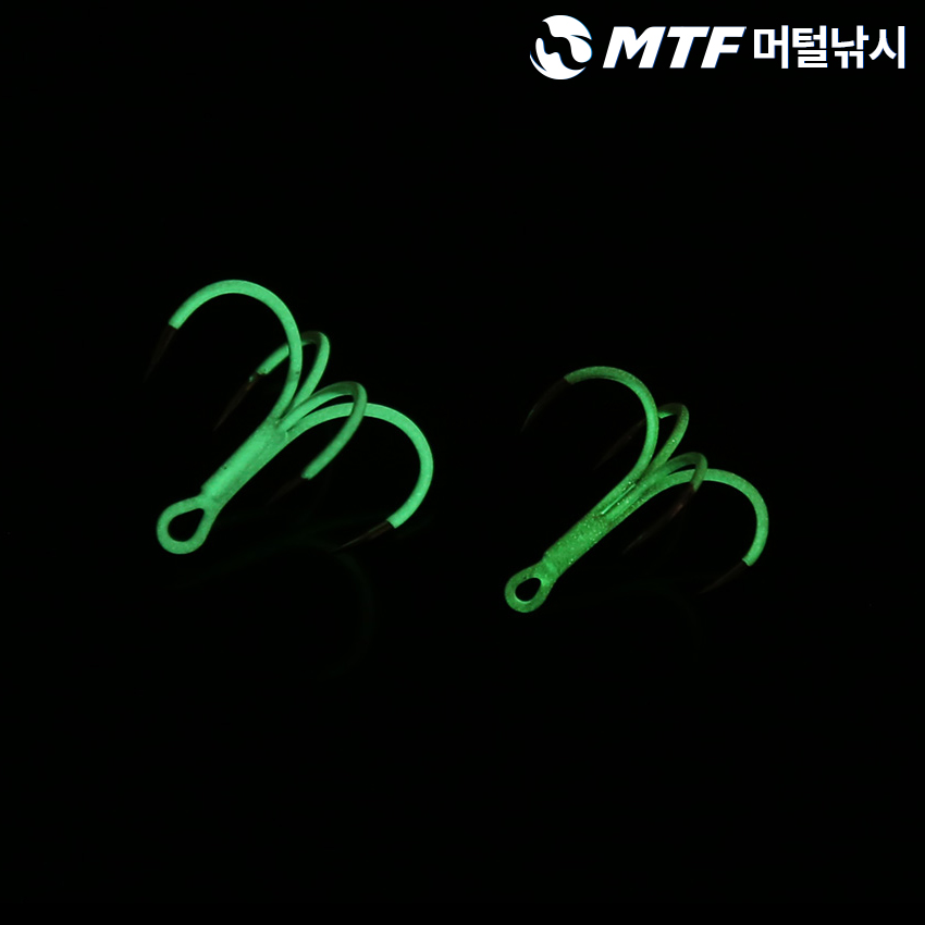 백경 콰트로 갈치 지깅 바늘 훅 4개입 니켈 야광 - 상세 이미지 3