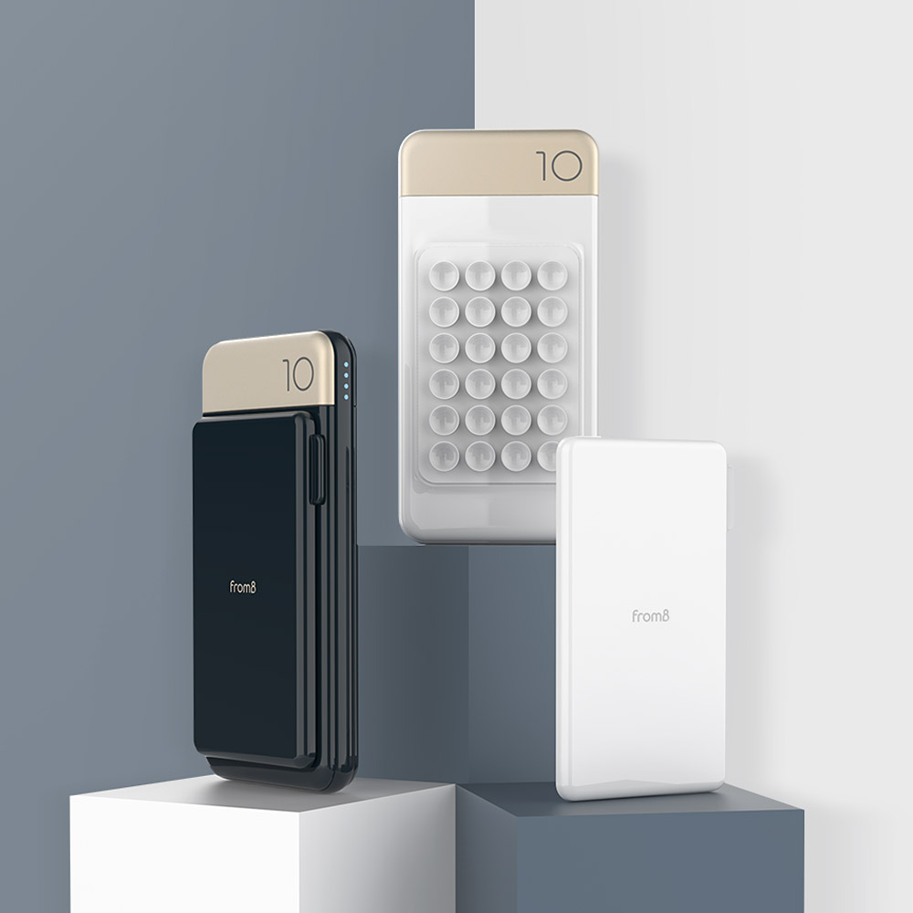 프롬비 척붙는 고속 무선 보조배터리 10000mAh 네이비 - 상세 이미지 3
