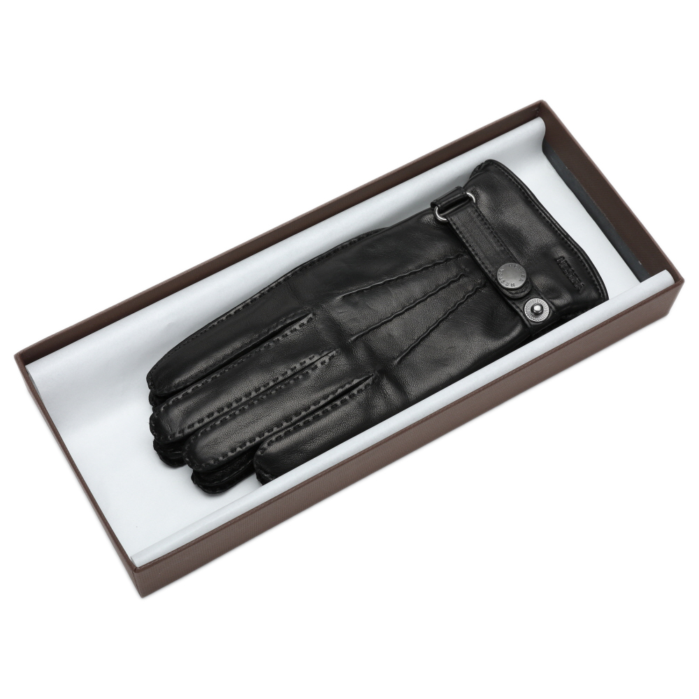 헤스트라 제이크 이태리 램 나파 블랙 23530 100- 남자 남성 방한 가죽 장갑