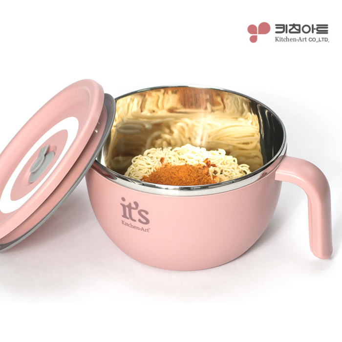 키친아트 라팔 스텐 핸들 라면기 / 면기 면그릇 2P 세트 - 상세 이미지 3