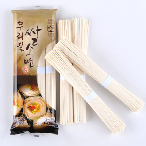 우리밀 쌀소면 포장 이미지