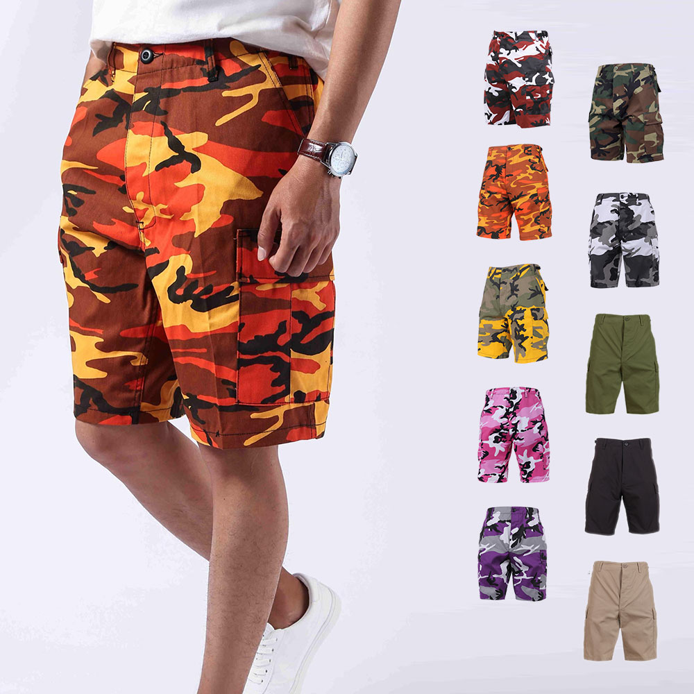 로스코 카고 반바지 5부 와이드 면반바지