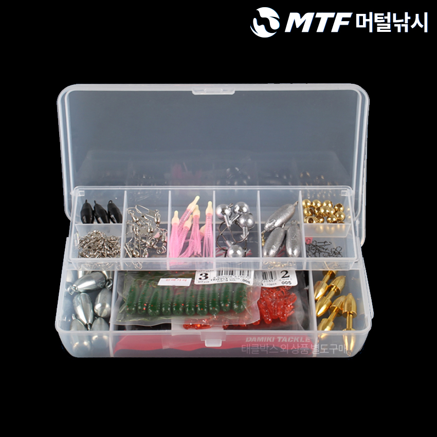 다용도 반투명 2단 전천후 소품 태클박스 민물 바다 루어 케이스 - 상세 이미지 4