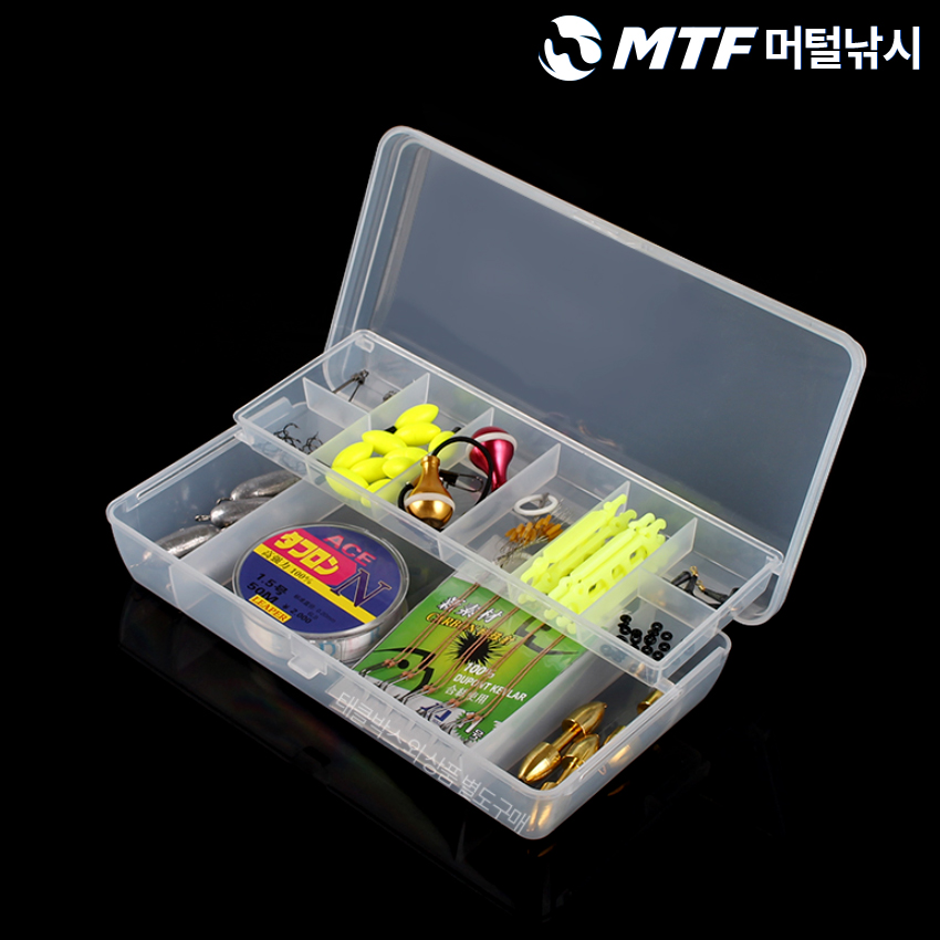 다용도 반투명 2단 전천후 소품 태클박스 민물 바다 루어 케이스 - 상세 이미지 2
