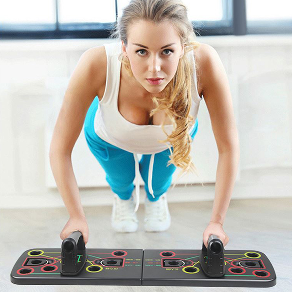 밴드형 멀티 푸쉬업 보드 팔굽혀펴기 푸시업 튜닝밴드 홈트 아이워너 실내 전신 운동 바 플란체바 페럴렛바 - 상품 이미지