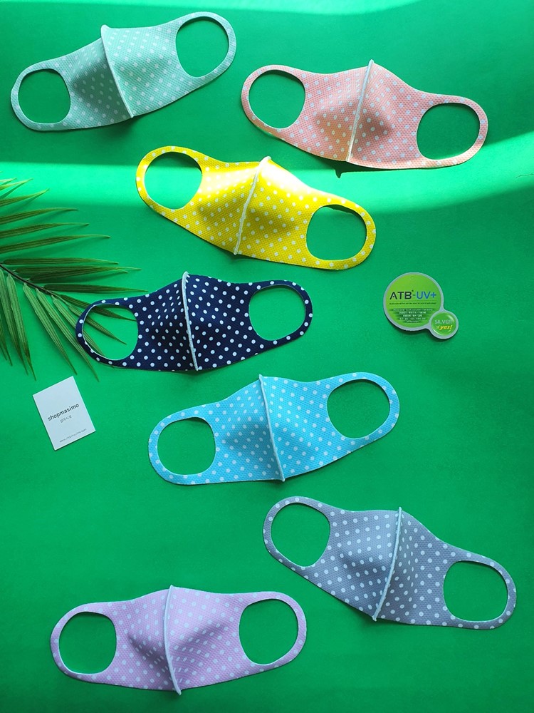 NEW 쿨메쉬 도트 어린이 유아 빨아쓰는 기능성 메쉬 항균 천 마스크