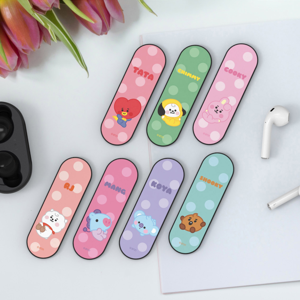모모스틱 BT21 스마트링 핸드폰 그립 핑거링 스마트톡 거치대 - 상세 이미지 3
