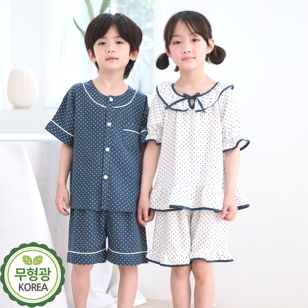 유아 어린이 잠옷 가족 파자마 /도트(레이온) - 상세 이미지 2