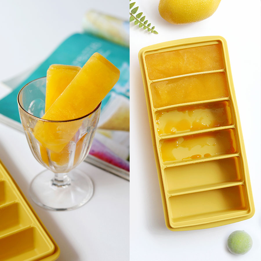 입구 좁은 텀블러에도 쏙 국산 실리콘 막대 얼음트레이 6구/10구 얼음틀 양념틀