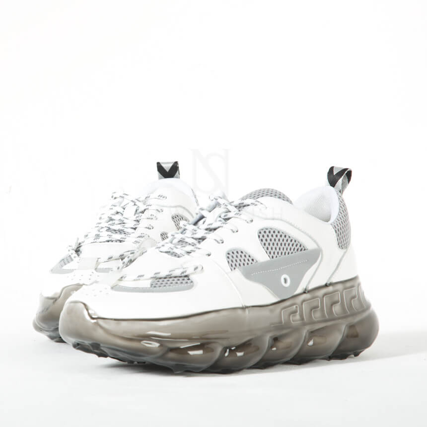 [paperplanes]★UNISEX UGLY SHOES MESH SNEAKERS PP1475 Translucent chunky outsole ugly sneakers
