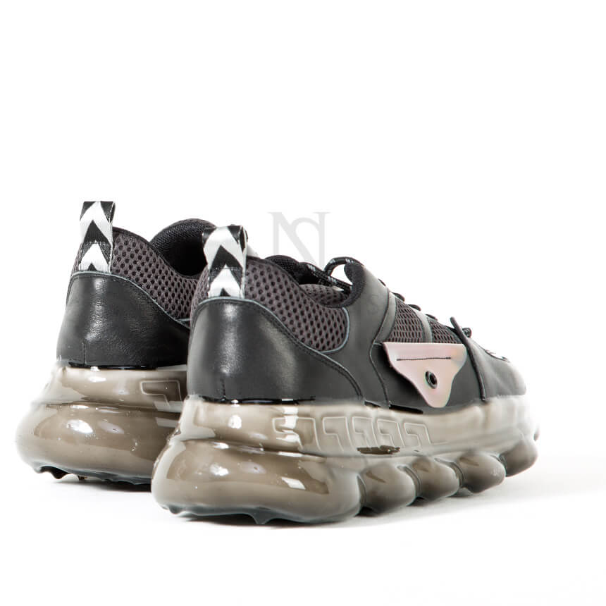 [paperplanes]★UNISEX UGLY SHOES MESH SNEAKERS PP1475 Translucent chunky outsole ugly sneakers