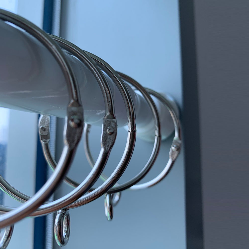 커튼링 5P 스텐 옆면분리 간편 커튼 고리 대형사이즈