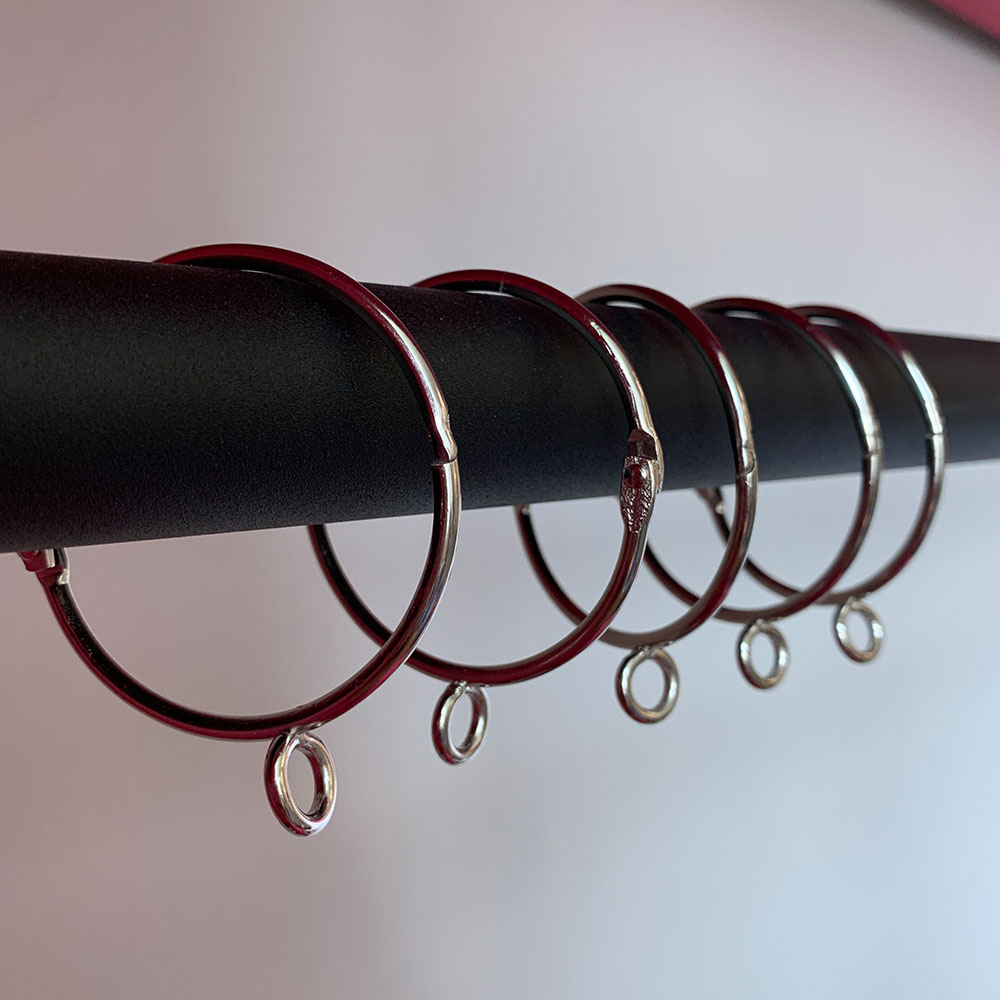 커튼링 5P 스텐 옆면분리 간편 커튼 고리 대형사이즈