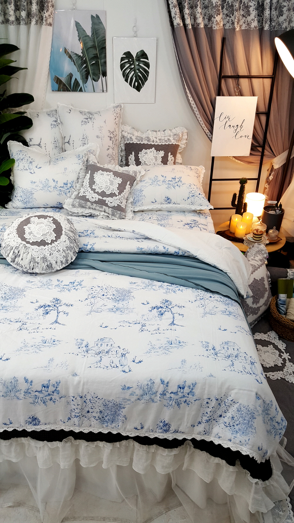 프렌치뜨왈 린넨 모달 여름이불 세트 퀸 SS침구세트