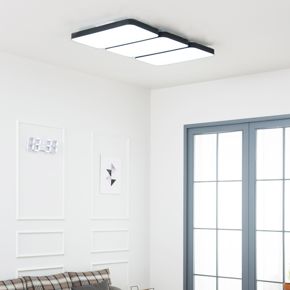 LED 커브드 시스템 거실등 180W (블랙) - 상세 이미지 2