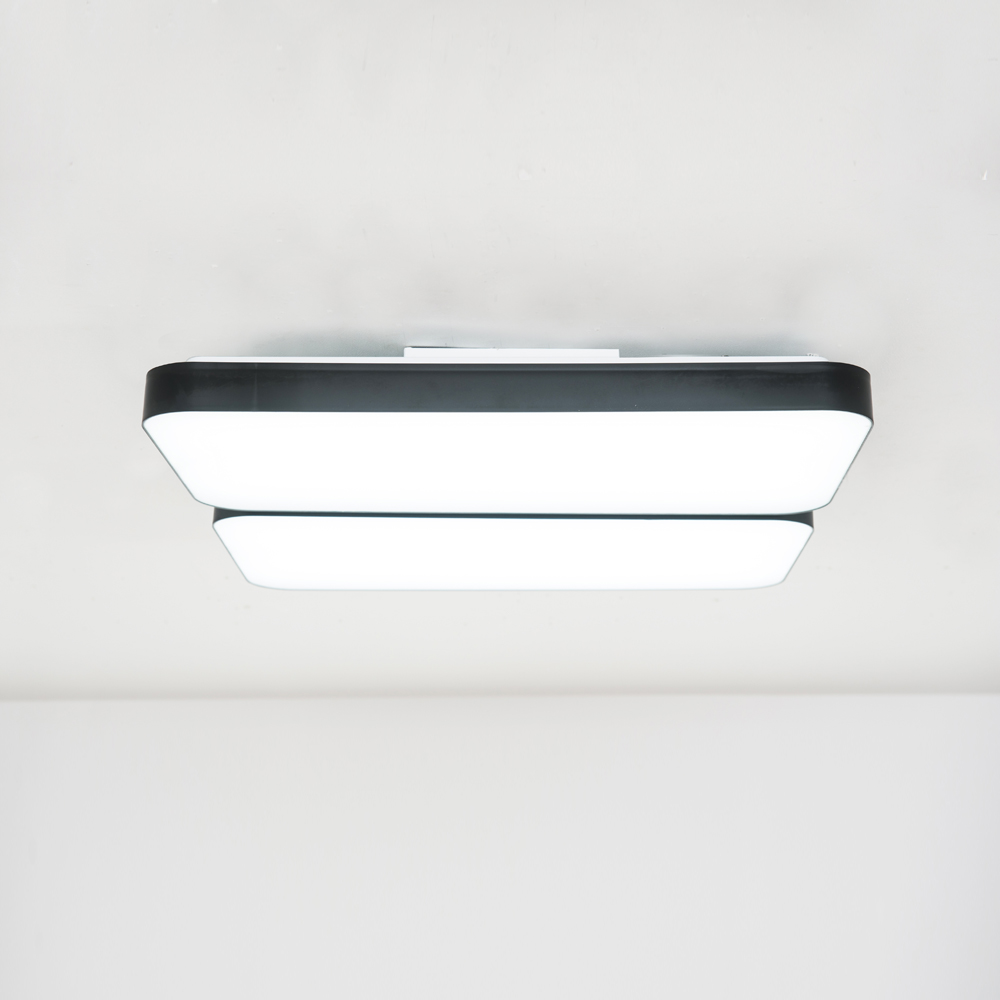 LED 거실등 커브드 시스템 120W [60W+60W] 블랙 밀착형 - 상세 이미지 4