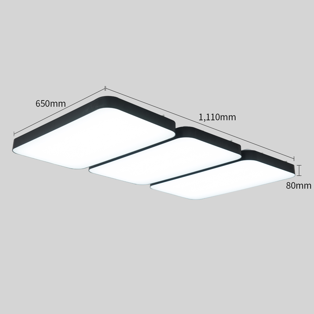 LED 커브드 시스템 거실등 180W (블랙) - 상세 이미지 4