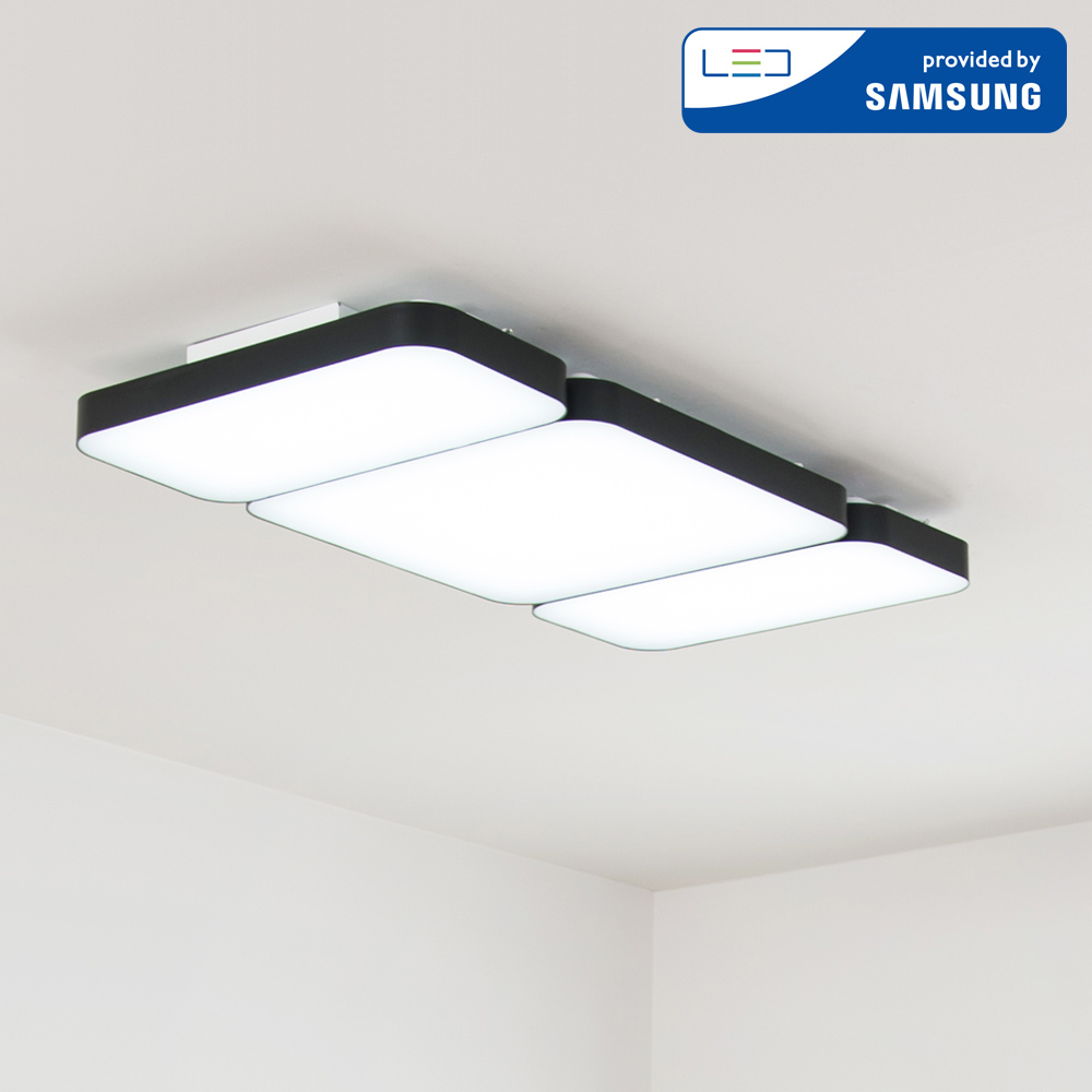 LED 거실등 커브드 시스템 120W (1+2+1) 블랙 주광색 - 상세 이미지 5