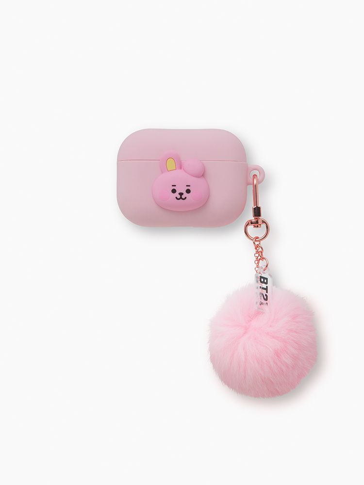 Friends line BT21 COOKY BABY pompom pot Air Pro Case