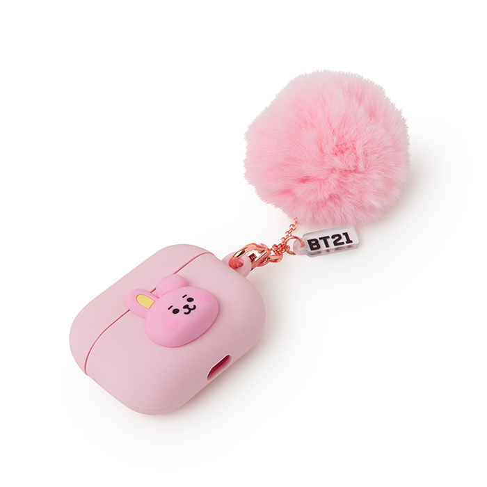 Friends line BT21 COOKY BABY pompom pot Air Pro Case