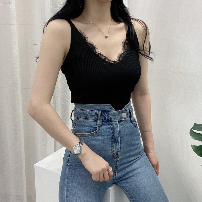 🚀당일발송🚀 [묶음할인/섹시글램룩] 봄 여름 엣지 끈 레이스 나시 흠뻑쇼 워터밤 y2k 이너 나시 상세 이미지 31