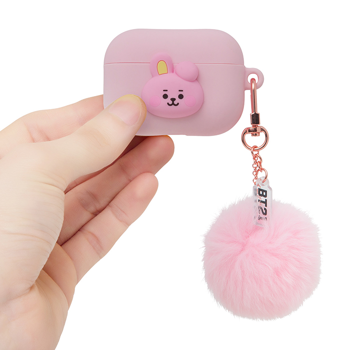 Friends line BT21 COOKY BABY pompom pot Air Pro Case