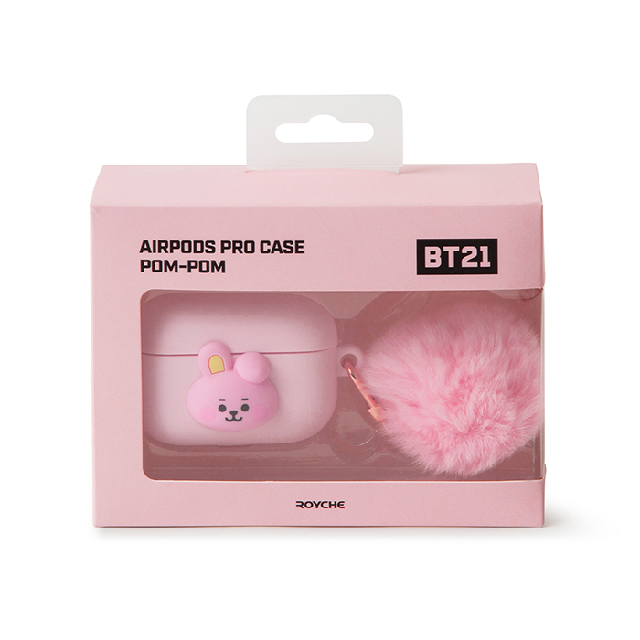 Friends line BT21 COOKY BABY pompom pot Air Pro Case