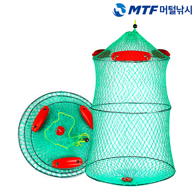 MTF 일화 와이어 3단 품질보증 부력망 살림망 45cm - 상품 이미지
