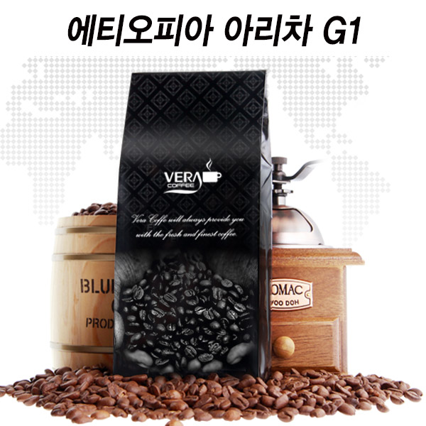 베라커피 원두 에티오피아 아리차 G1 홀빈, 1kg, 1개 - 상품 이미지