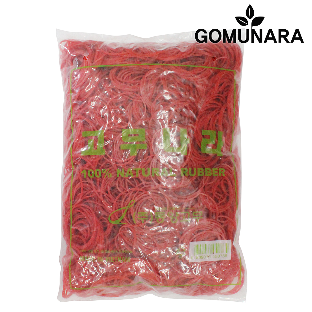 고무나라 동양고무 1KG 노란 고무줄 대용량 두꺼운 넓은 노랑 고무밴드 70x1.3 이미지 4