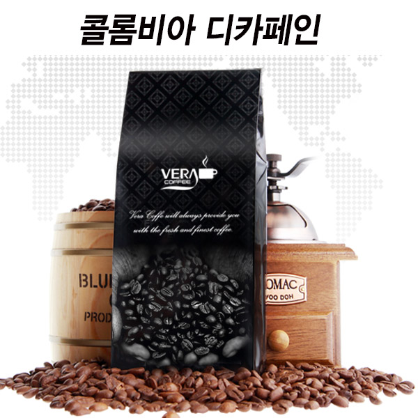 베라 원두커피 콜롬비아(디카페인) 홀빈, 1kg, 1개 - 상품 이미지