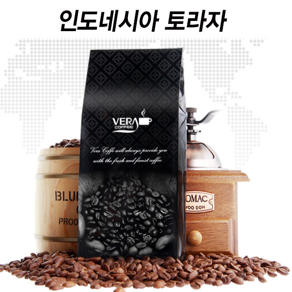베라 원두커피 인도네시아 토라자 홀빈, 1kg, 1개 - 상품 이미지