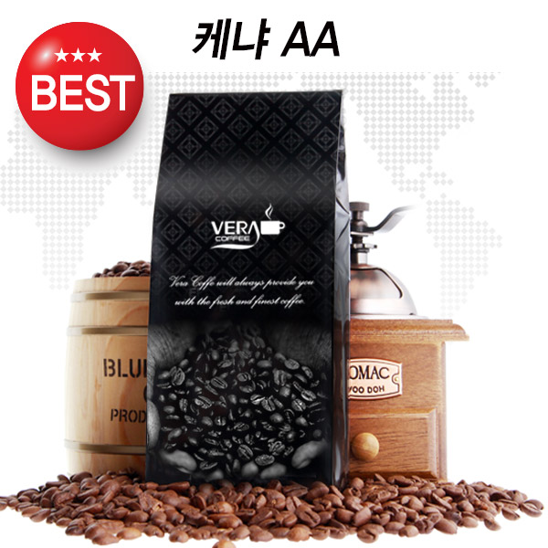 베라 원두커피 케냐 AA 홀빈, 200g, 1개 - 메인 이미지