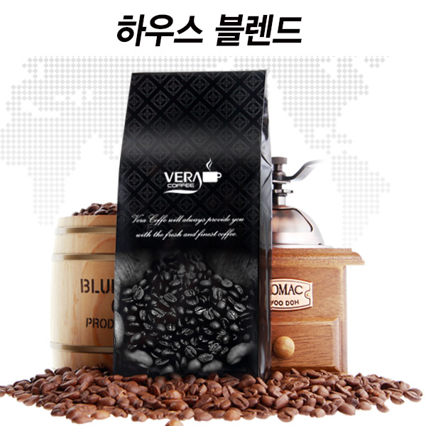 베라 원두커피 하우스 블렌드 홀빈, 1kg, 1개 - 상품 이미지