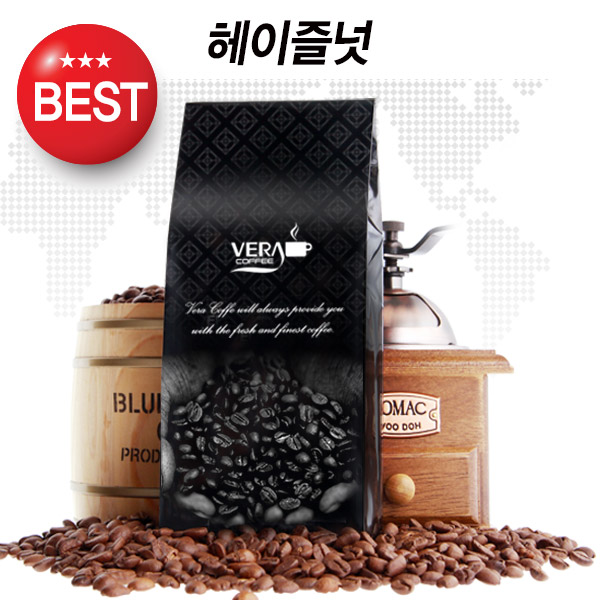 베라 원두커피 헤이즐넛 홀빈, 200g, 1개 - 메인 이미지
