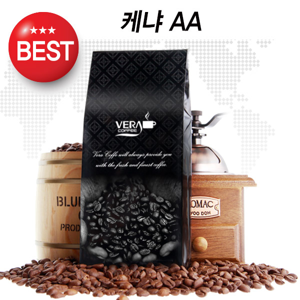 베라 원두커피 케냐 AA 홀빈, 1kg, 1개 - 상품 이미지