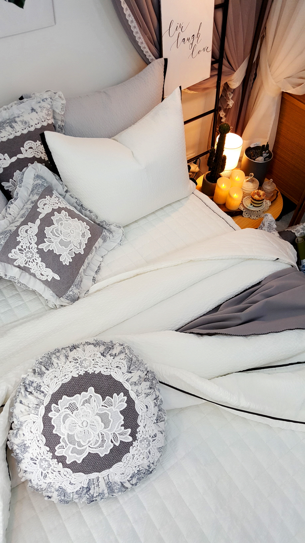 혼수 신혼 호텔침구세트 여름이불 세트 뱀부 시어서커이불 아사면 침구류